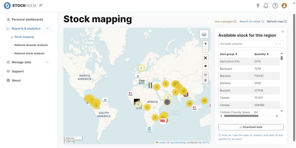 STOCKHOLM Stock Mapping